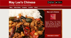 Desktop Screenshot of mayleerestaurant.com